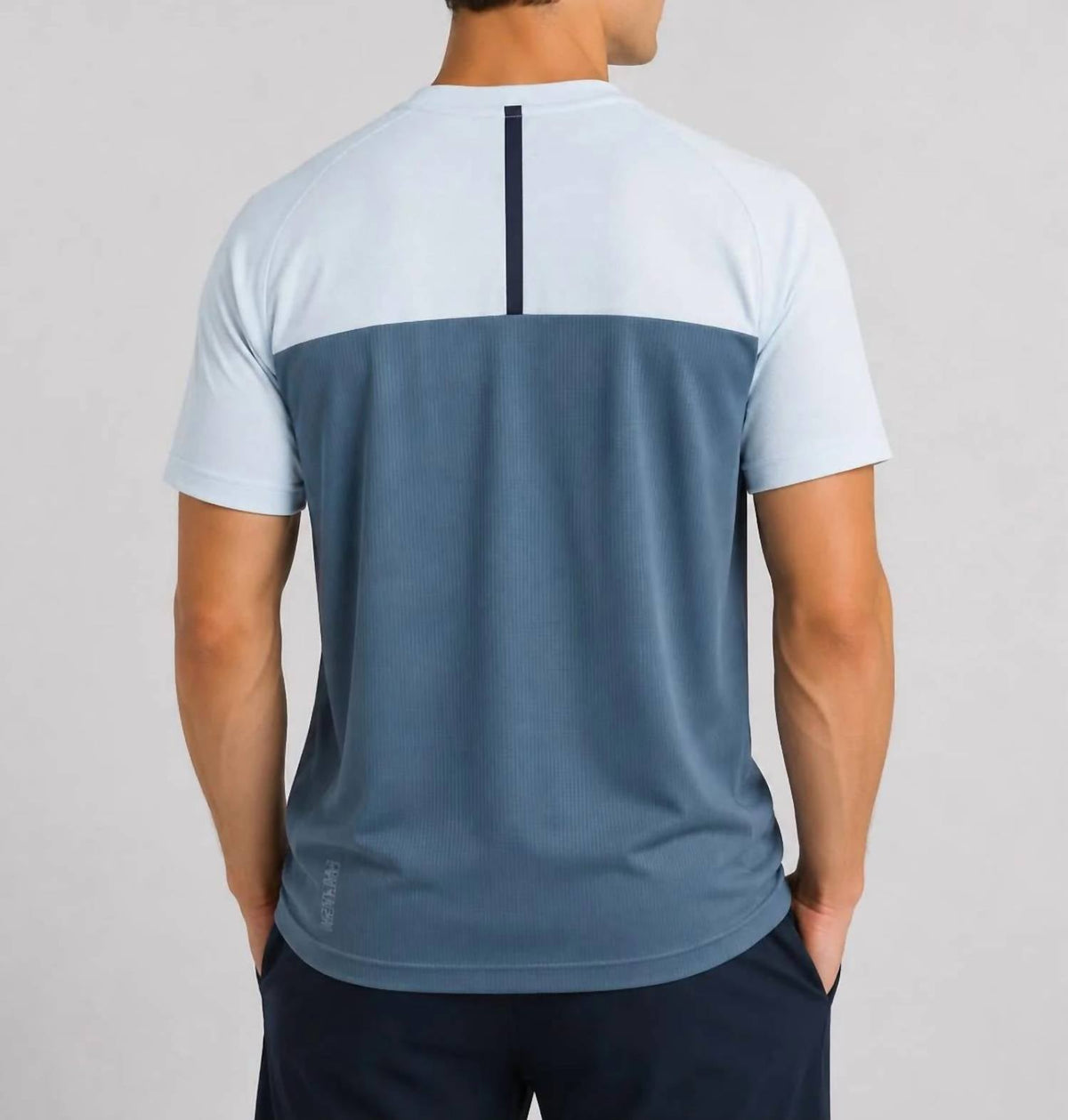 Camiseta de manga corta color azul