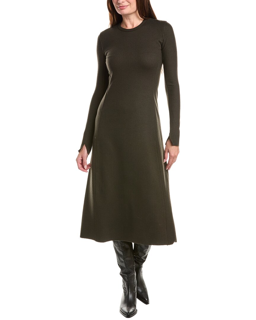 Vestido de lana midi