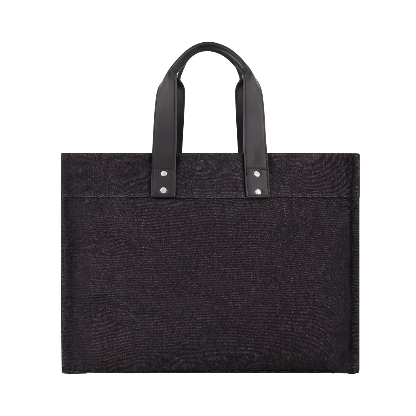 Bolso tote de mezclilla color negro