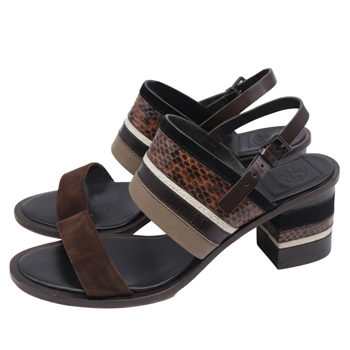 Sandalias de cuero color café