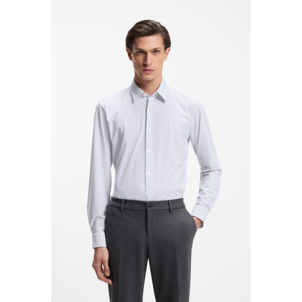 Camisa de corte ajustado con estampado