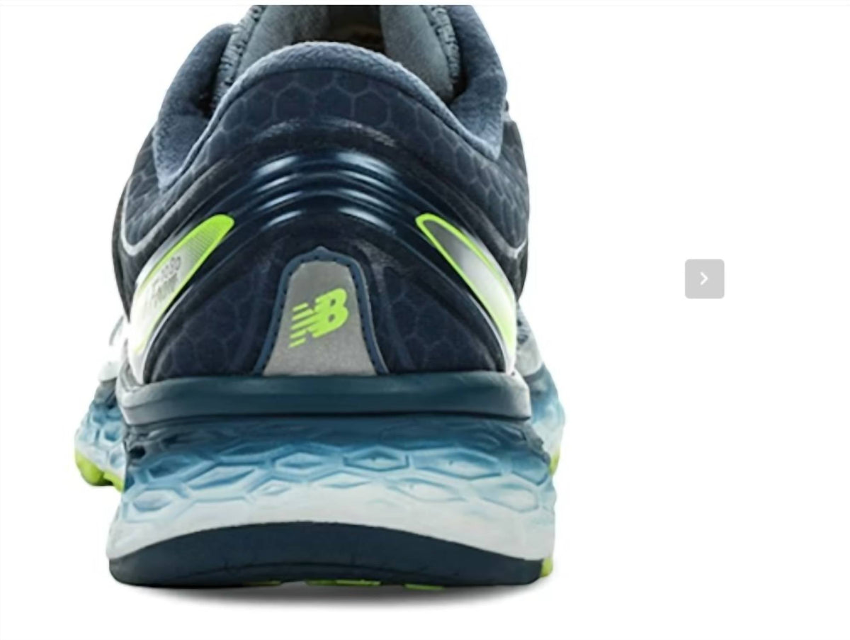 Tenis para correr de hombre color azul y gris