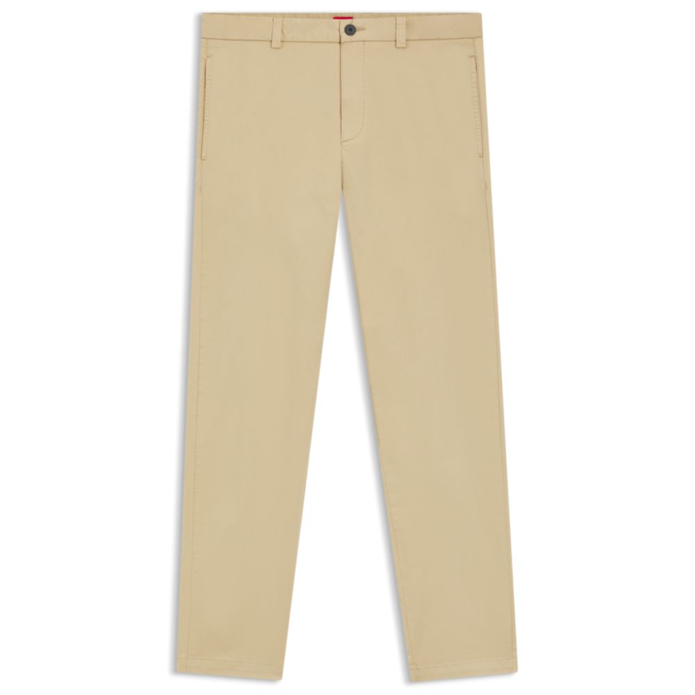 Pantalón de algodón de corte ajustado