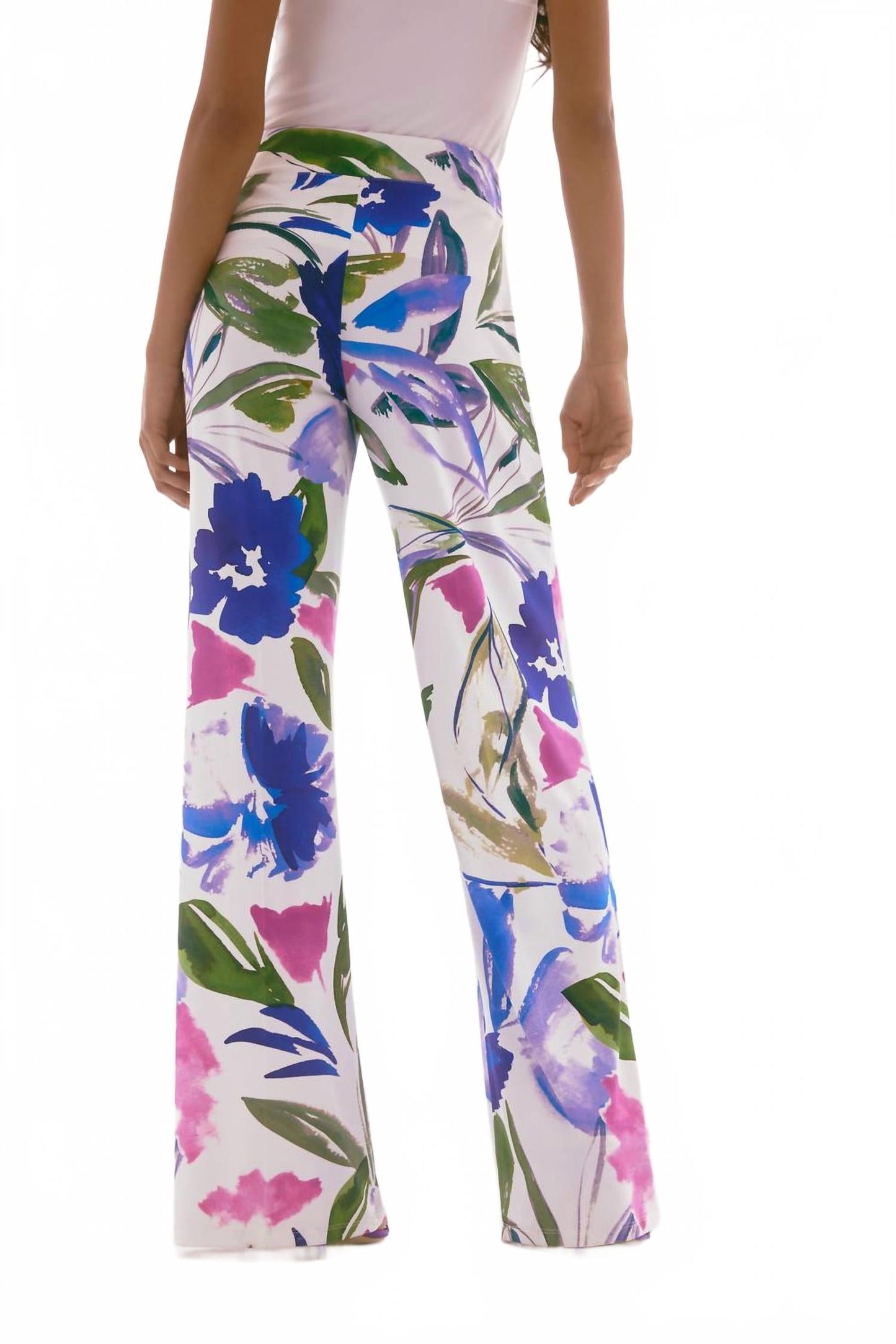 Pantalón con estampado floral