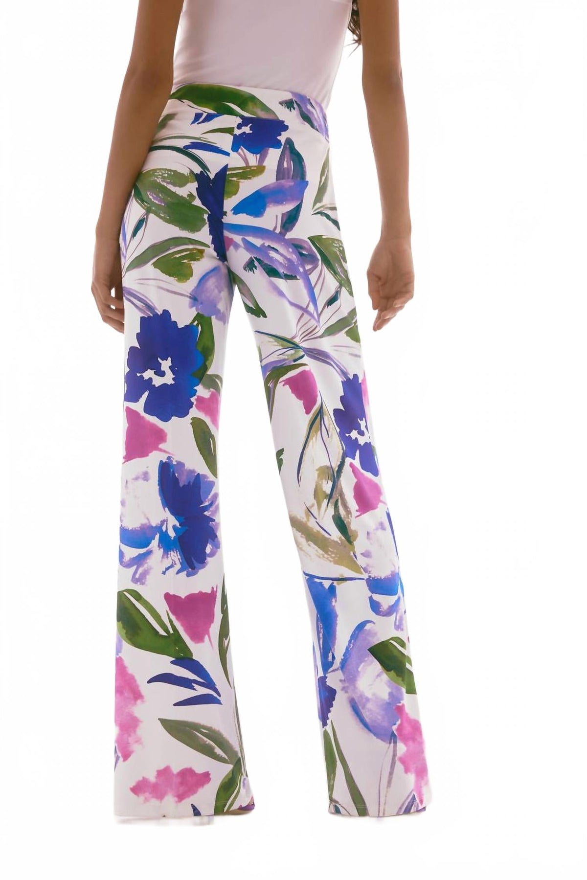 Pantalón con estampado floral