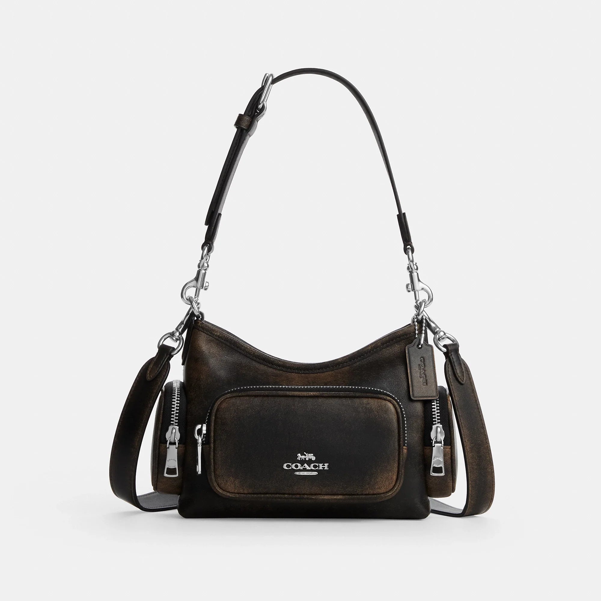 Bolso de hombro de cuero