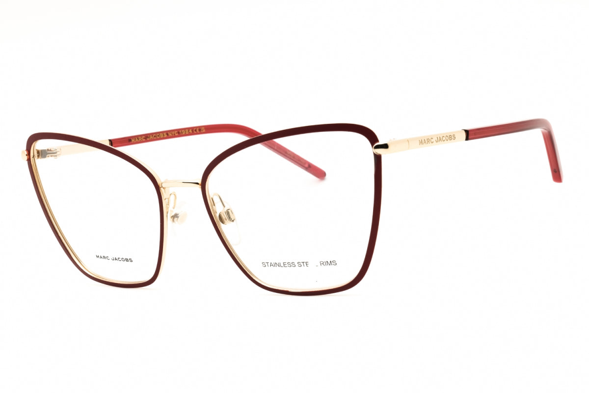 Gafas 58 mm color vinotinto y dorado