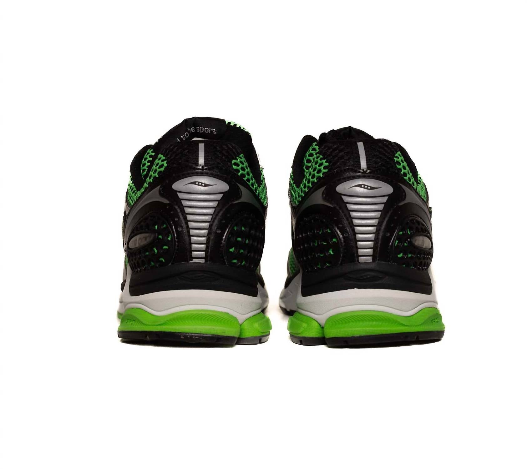 Zapatos de hombre color verde y plateado
