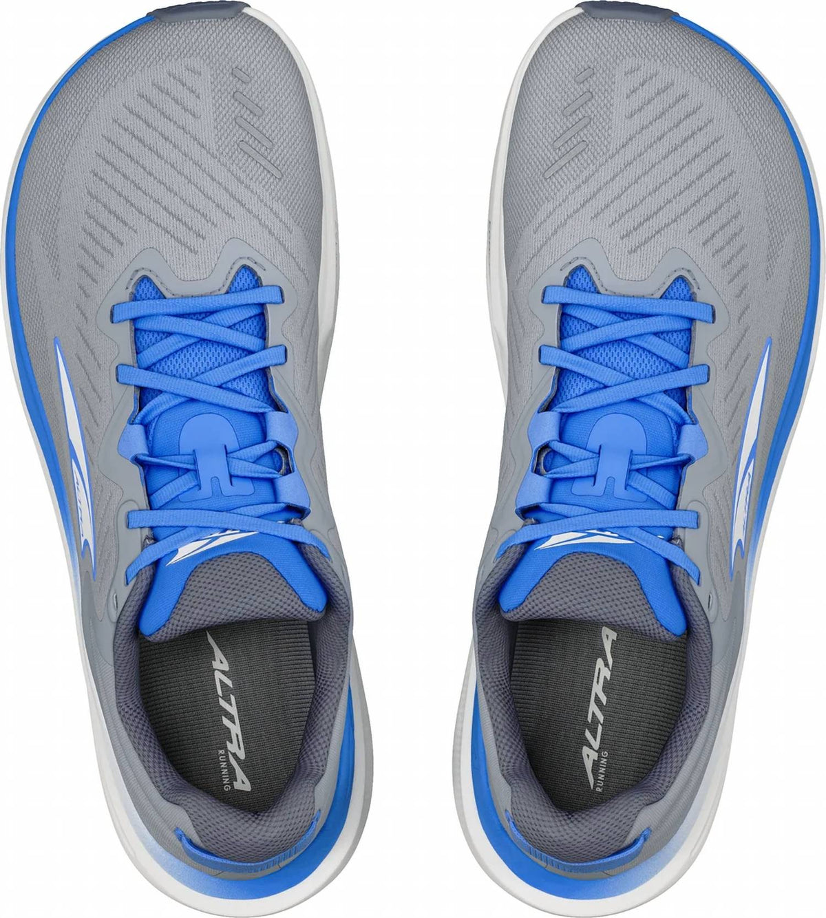 Tenis para correr de hombre color azul y gris