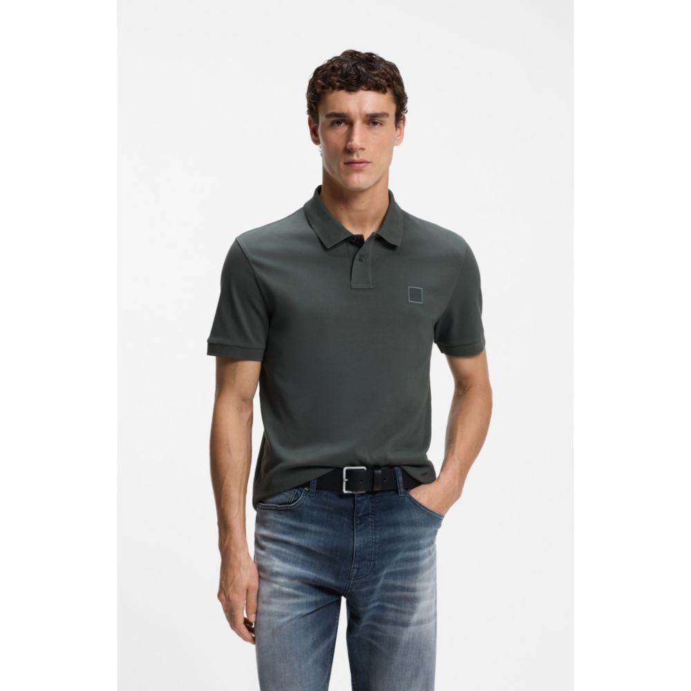 Polo de algodón de corte ajustado
