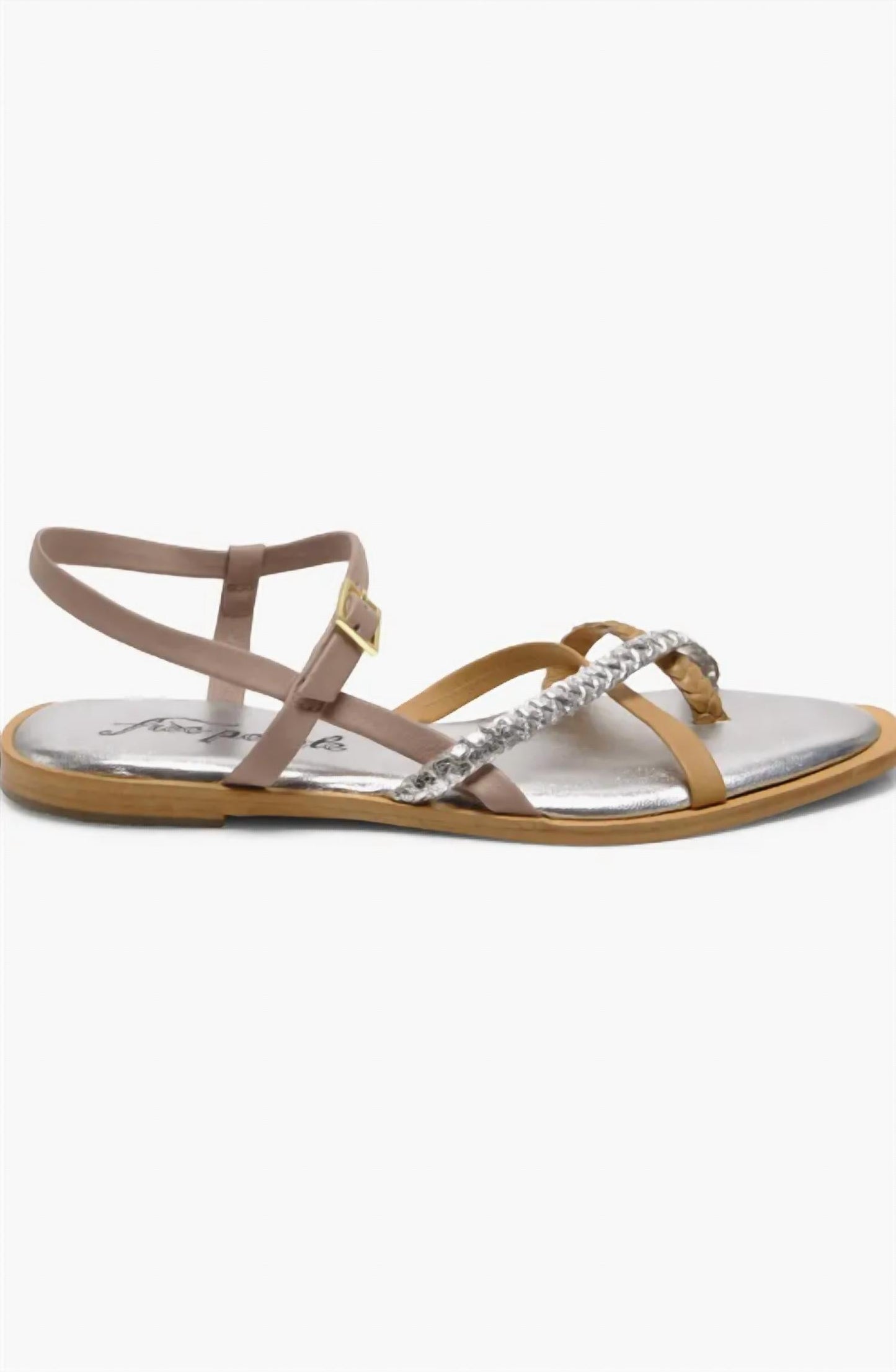 Sandalias de mujer color plateado