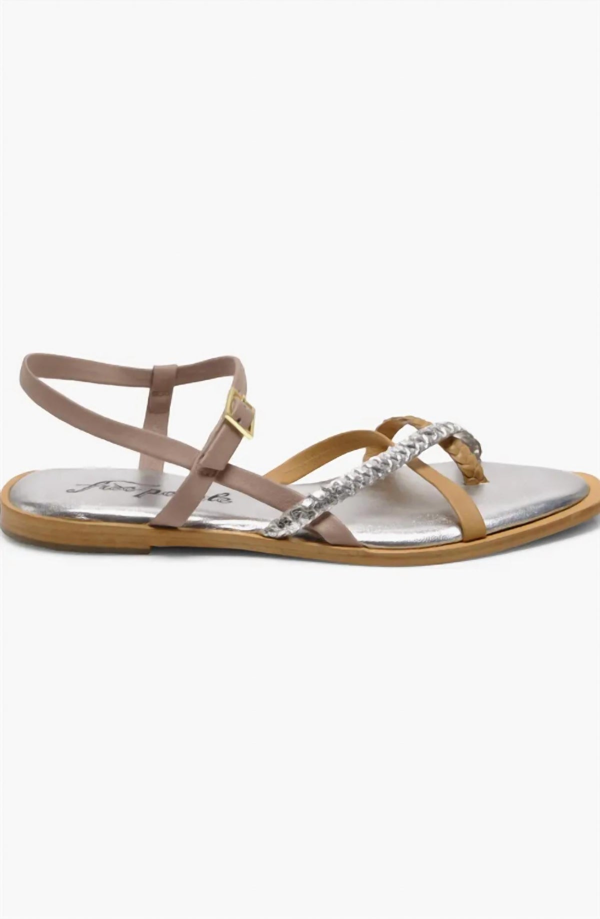 Sandalias de mujer color plateado