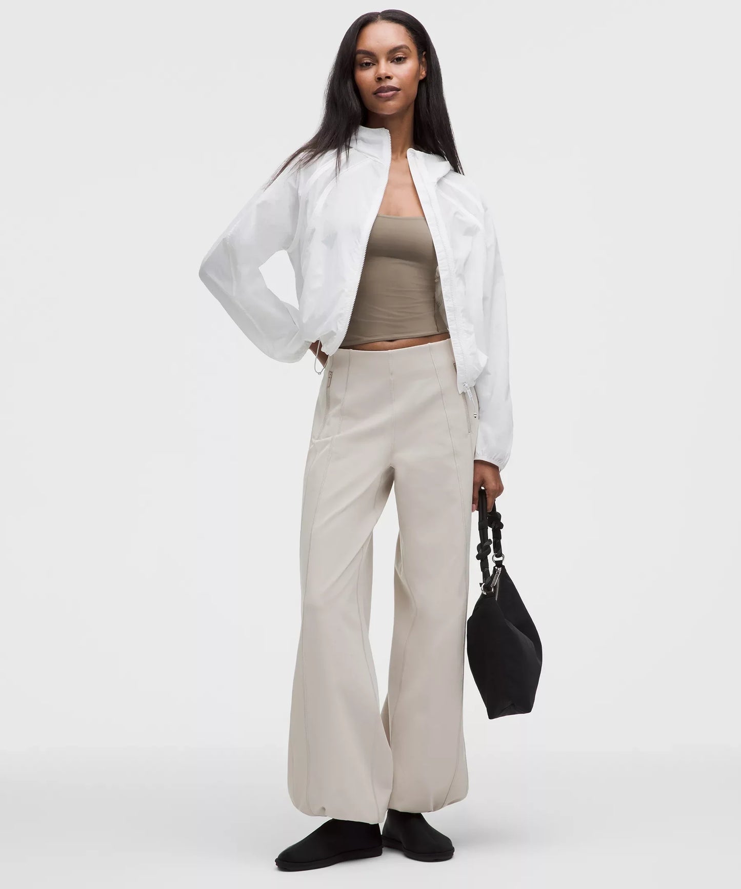 Pantalón de pierna ancha de tiro alto