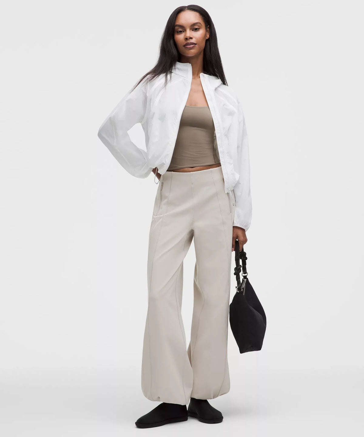 Pantalón de pierna ancha de tiro alto