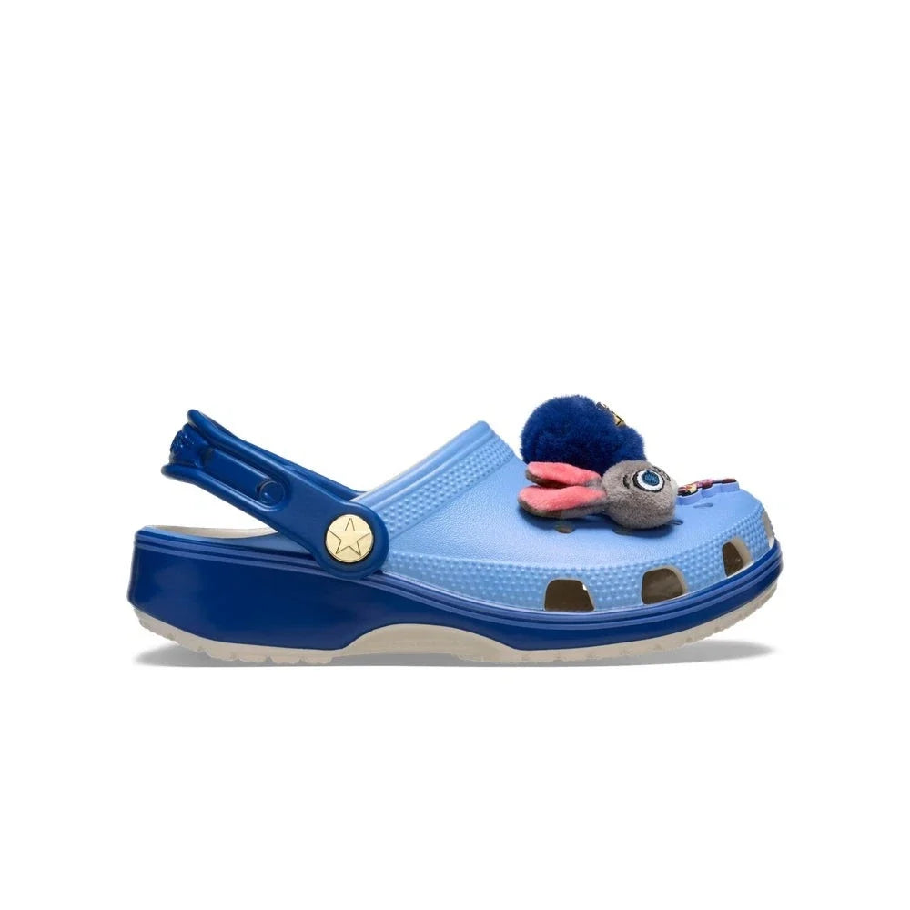 Zuecos infantil sin cordones color azul