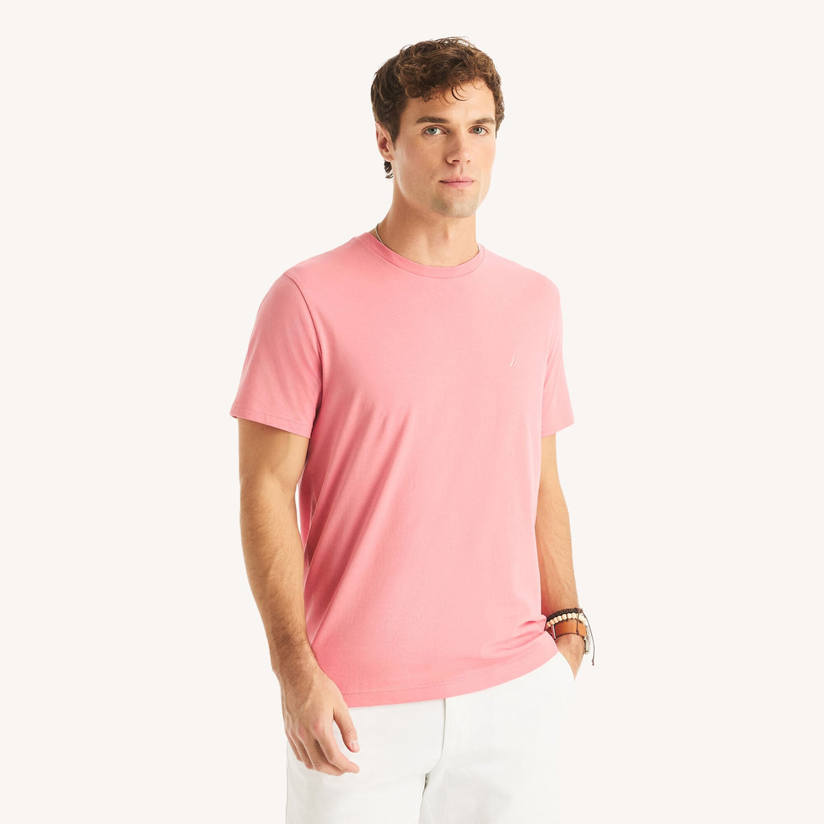 Camiseta de hombre con cuello redondo
