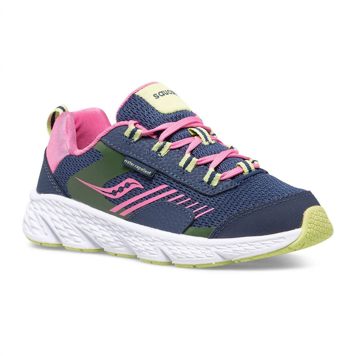 Tenis infantil color azul marino y rosado