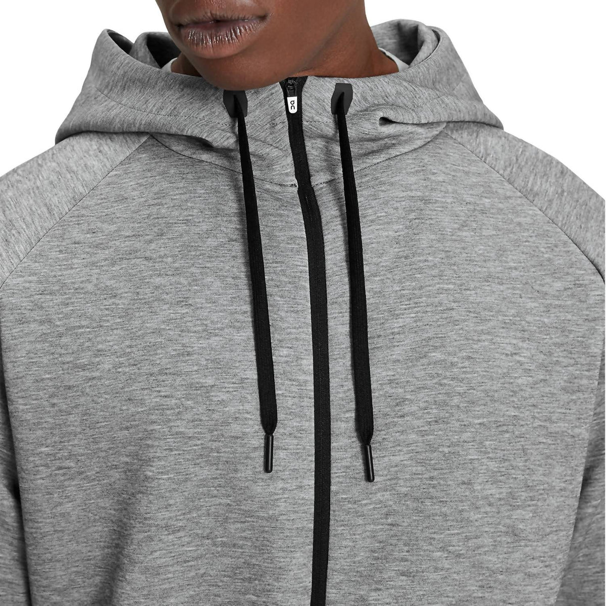 Buzo con capucha de hombre color gris
