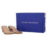 Stuart Weitzman Aleena 50 Sandalias Plataforma de Corcho en PVC Transparente