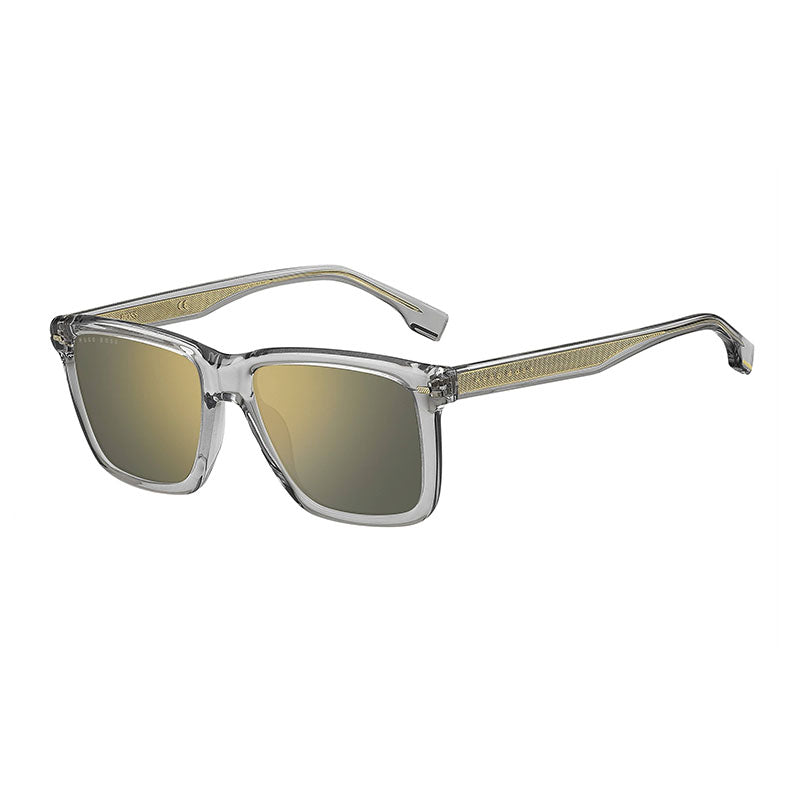 Gafas color gris y verde y dorado
