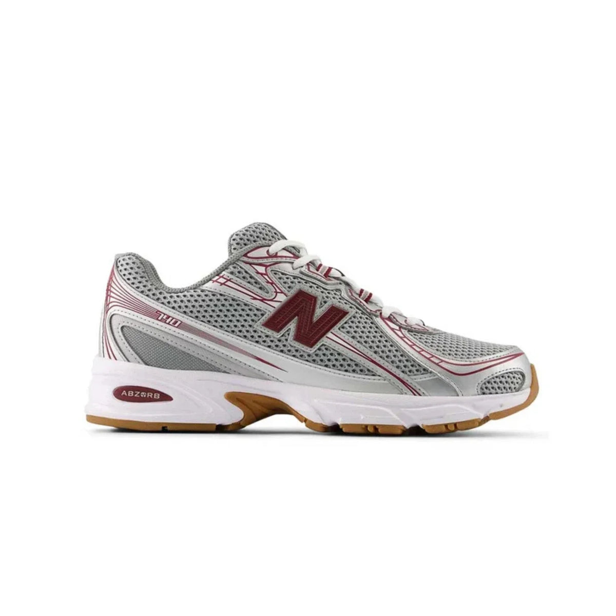 Tenis de hombre color gris y rojo