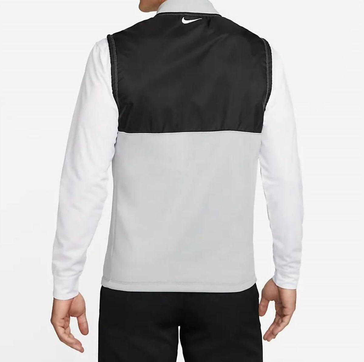 Chaleco de hombre color negro y blanco y gris