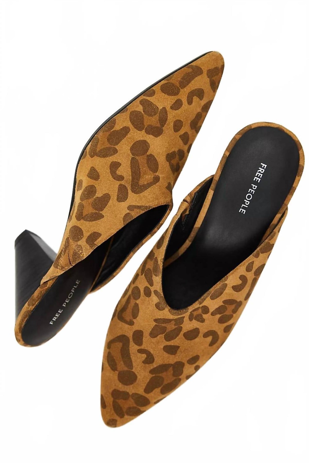 Zapatos destalonados de mujer con estampado animal