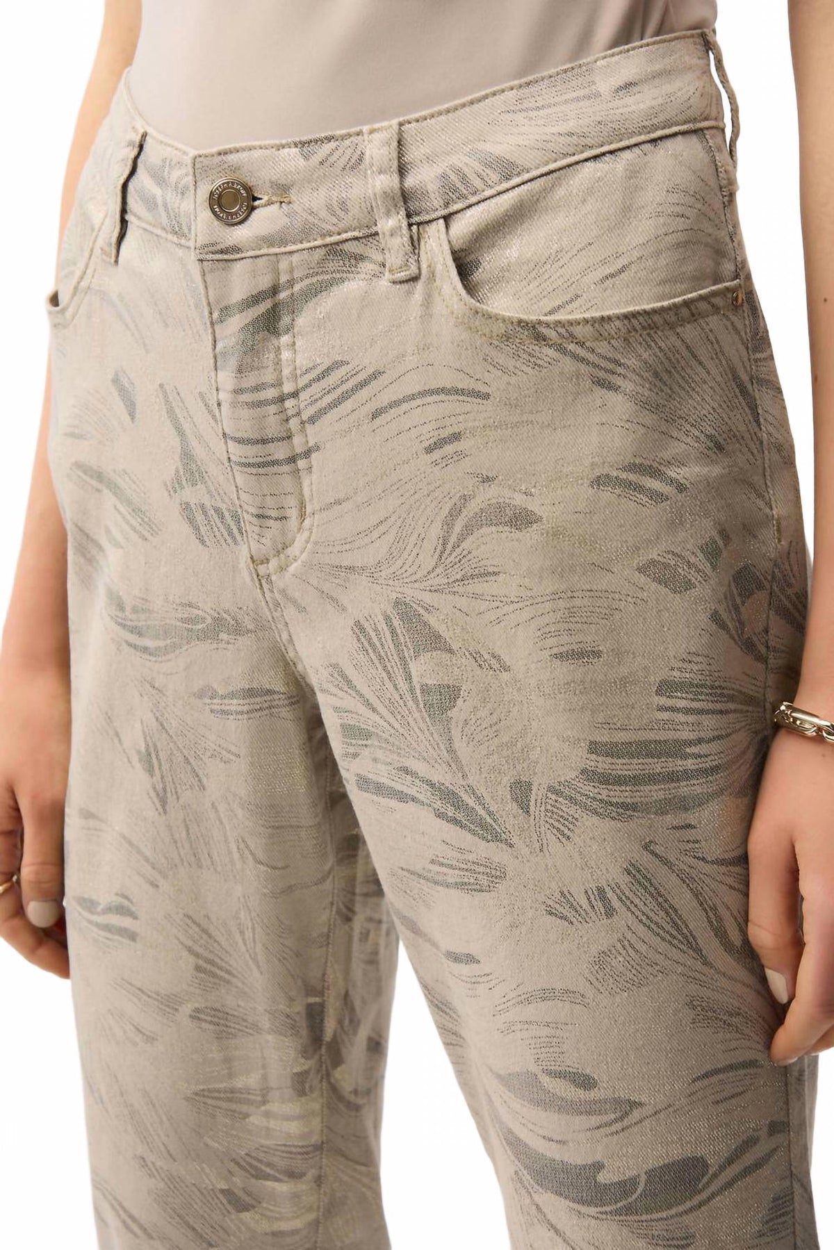 Jean color dorado y taupe