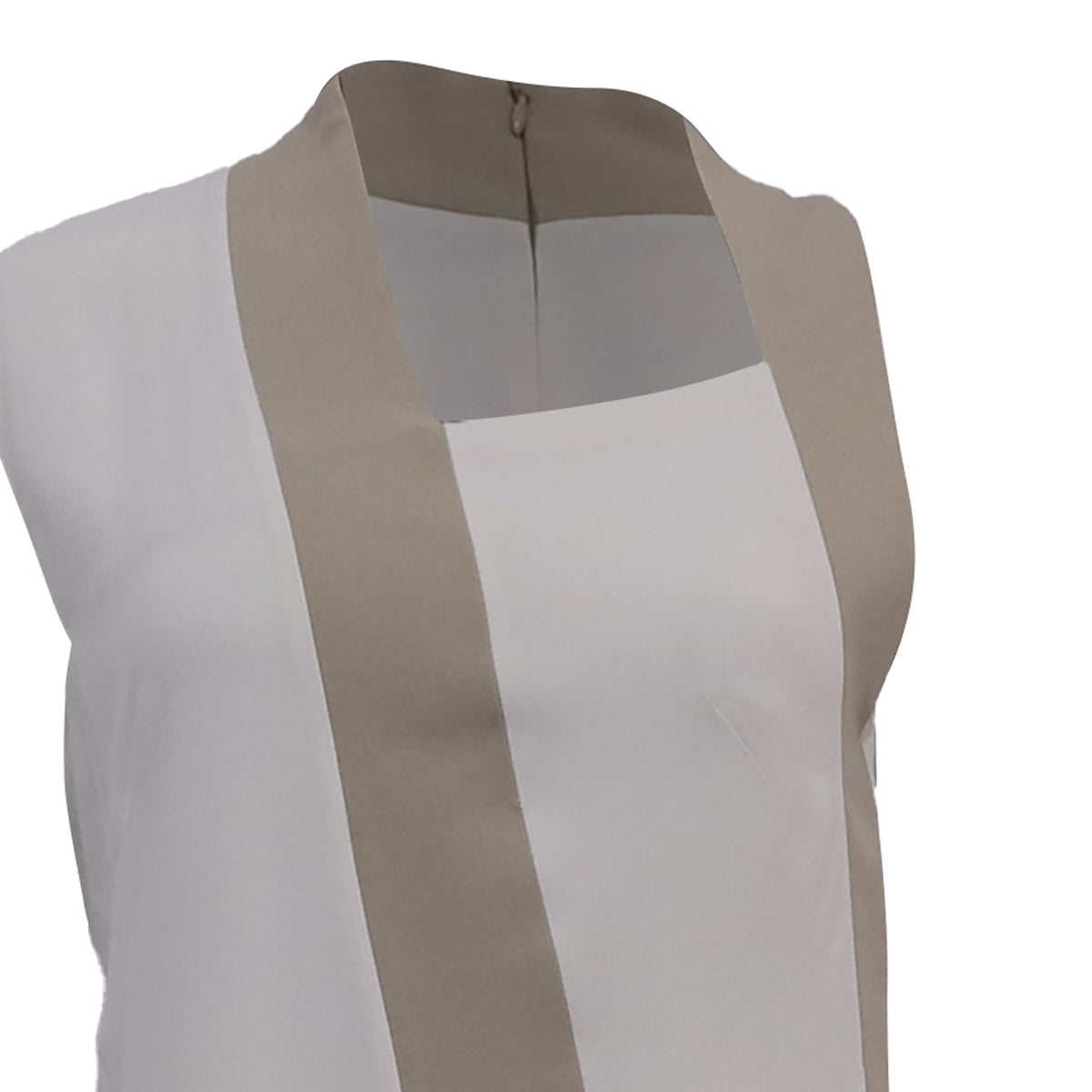 Vestido de acetato color blanco