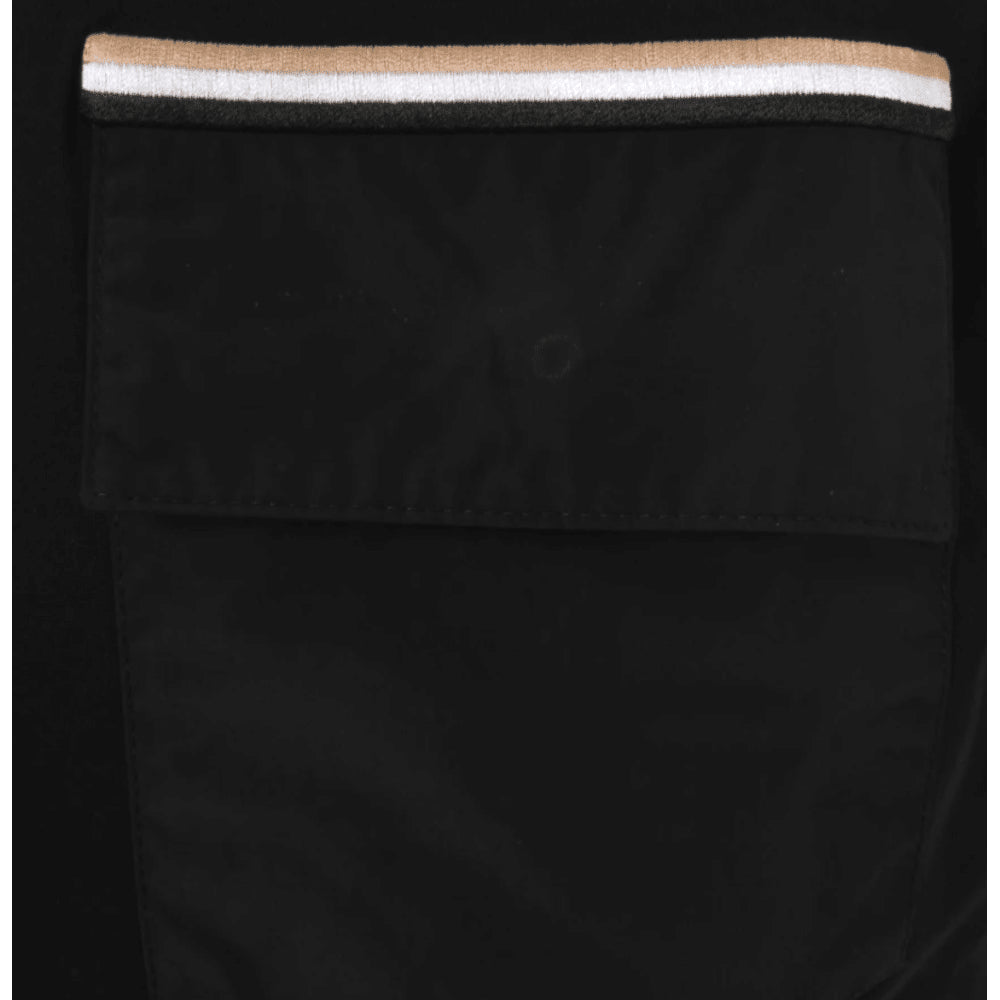 Camiseta de hombre de manga corta color negro