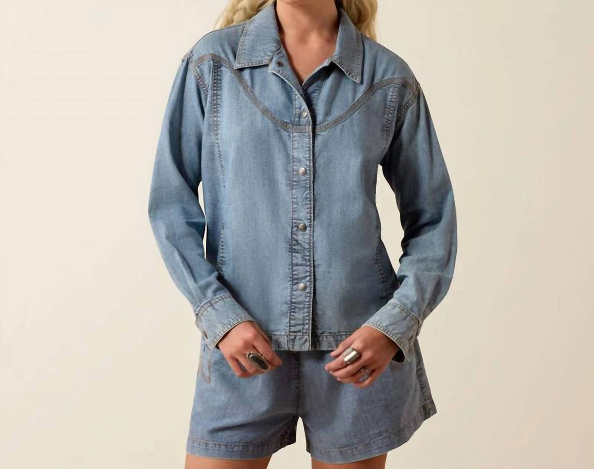 Sobrecamisa de mezclilla