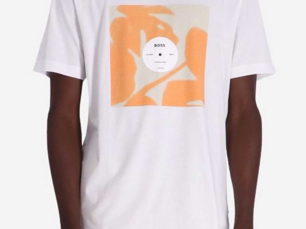 Camiseta de hombre de manga corta color blanco