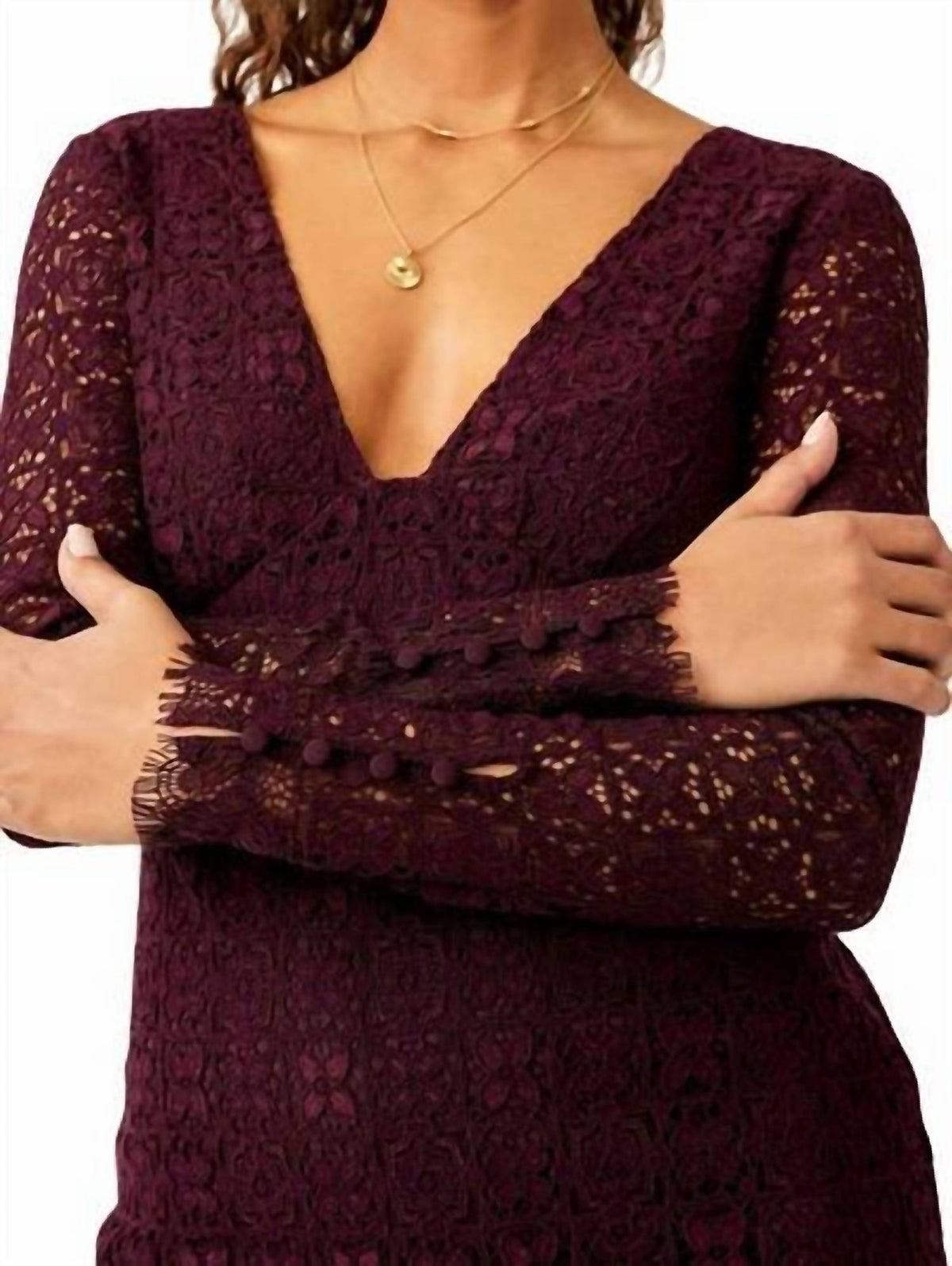 Vestido corto color violeta