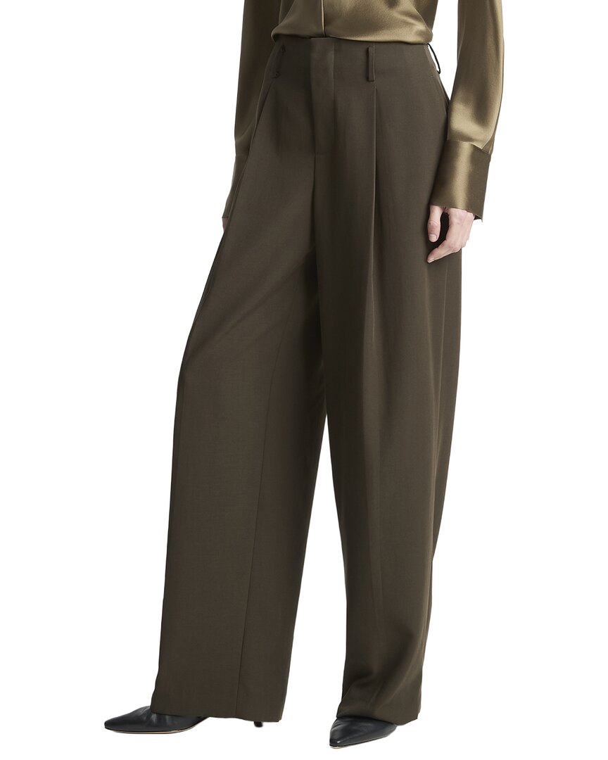 Pantalón de tiro alto con pliegues