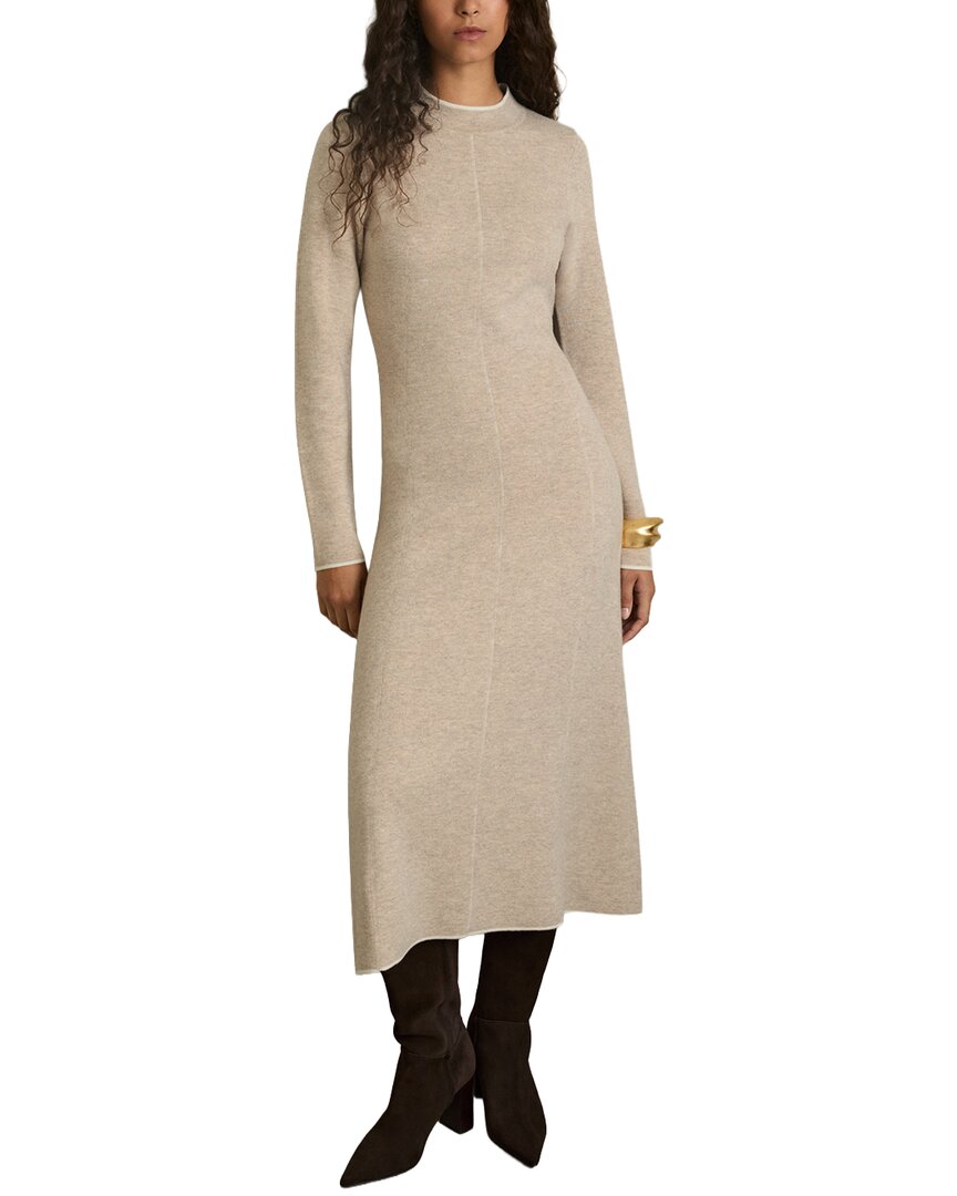 Vestido de mezcla de lana midi