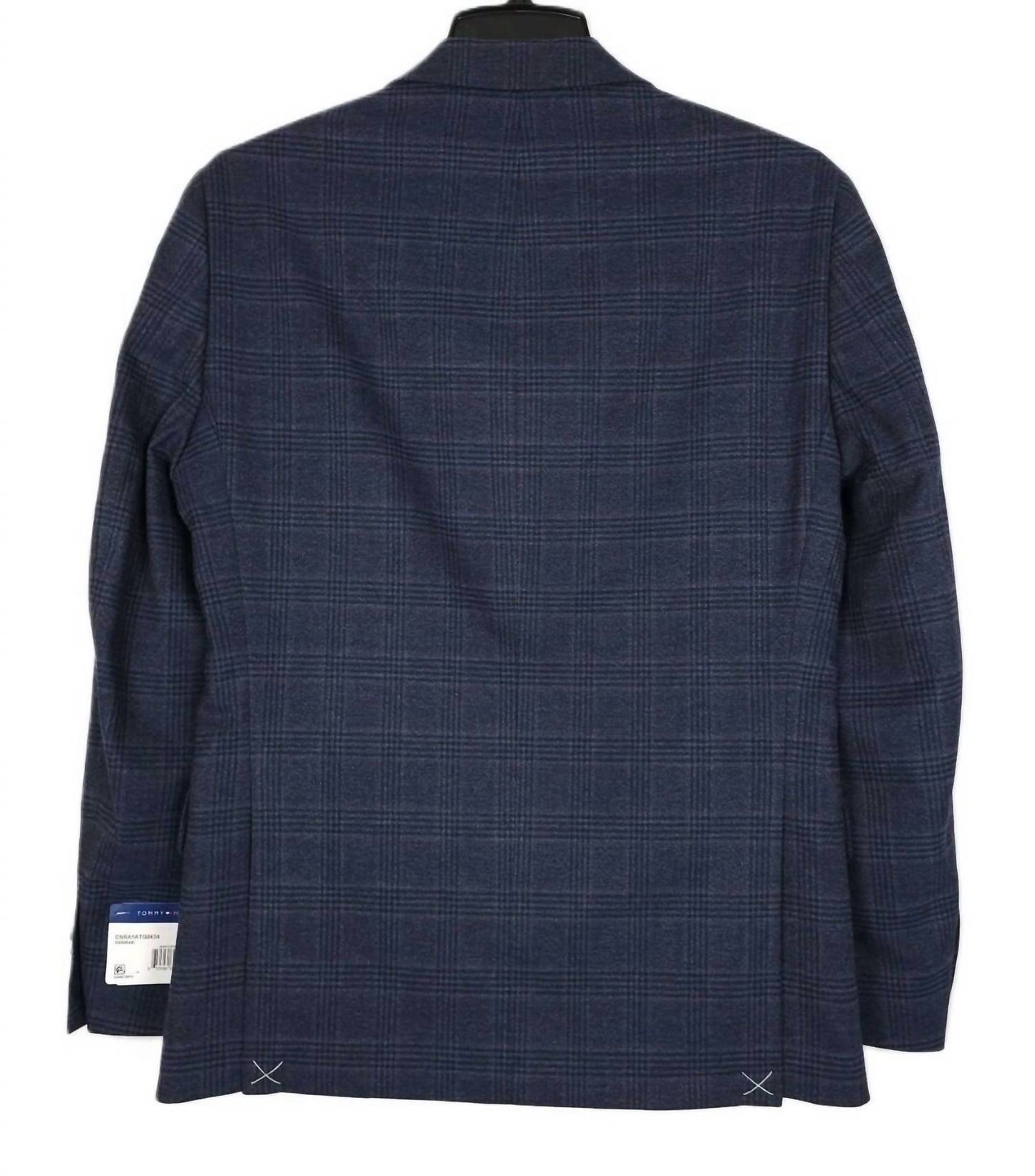 Blazer de hombre a cuadros color azul marino