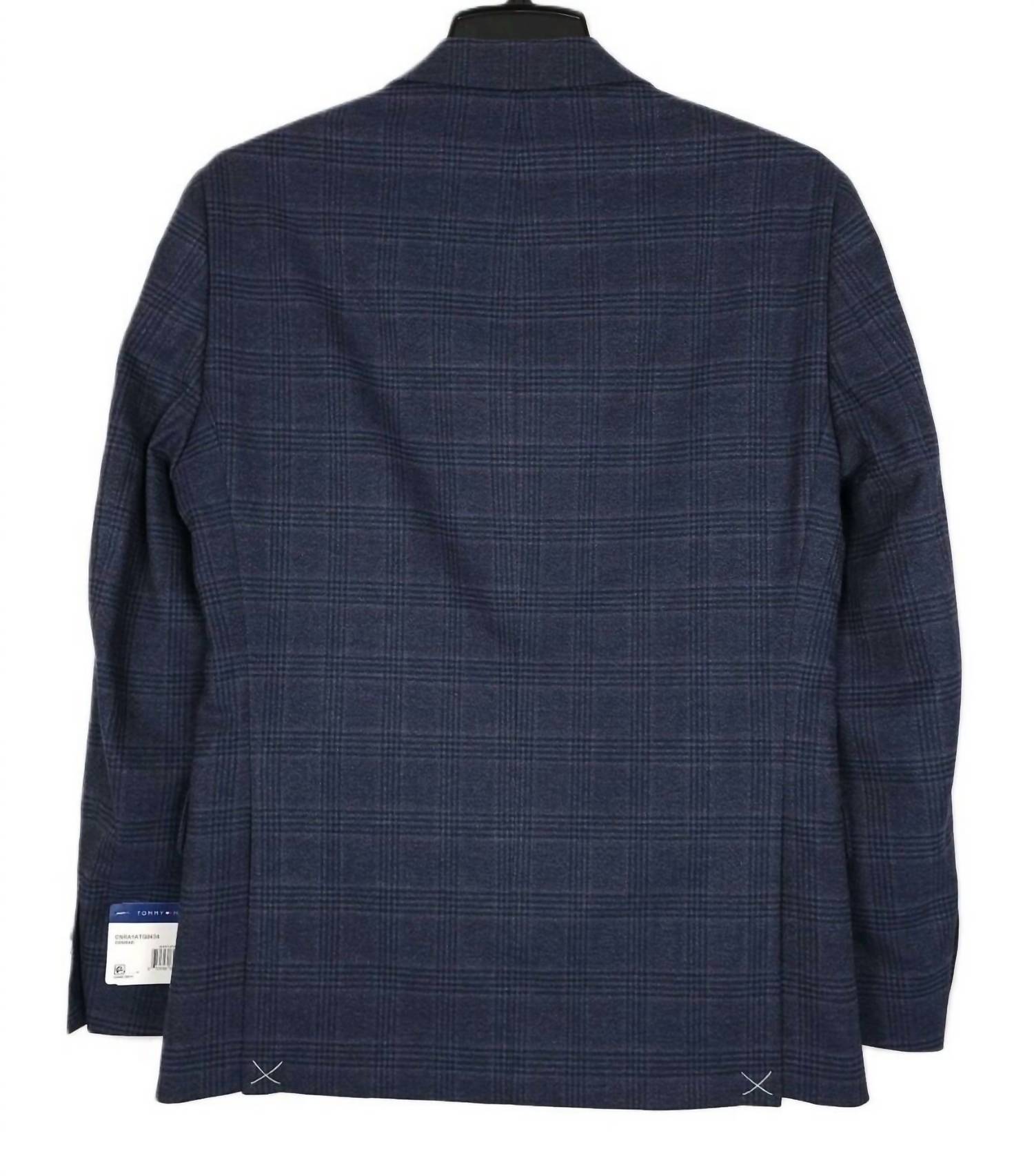 Blazer de hombre a cuadros color azul marino