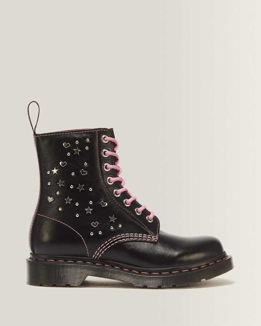 Botas de cuero con cordones