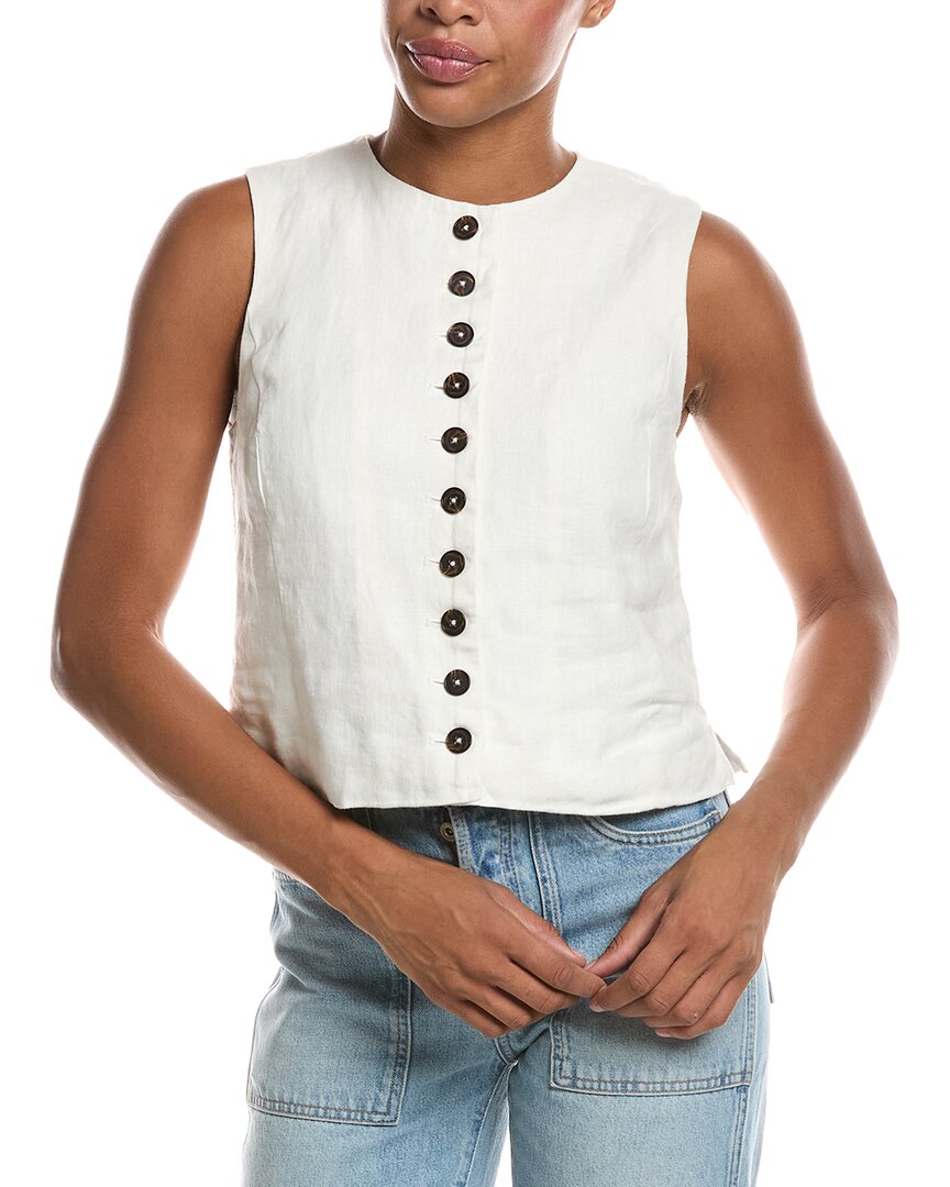 Camiseta sin mangas de lino