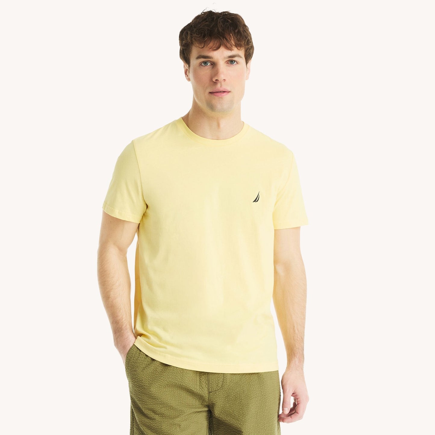 Camiseta de hombre con cuello redondo