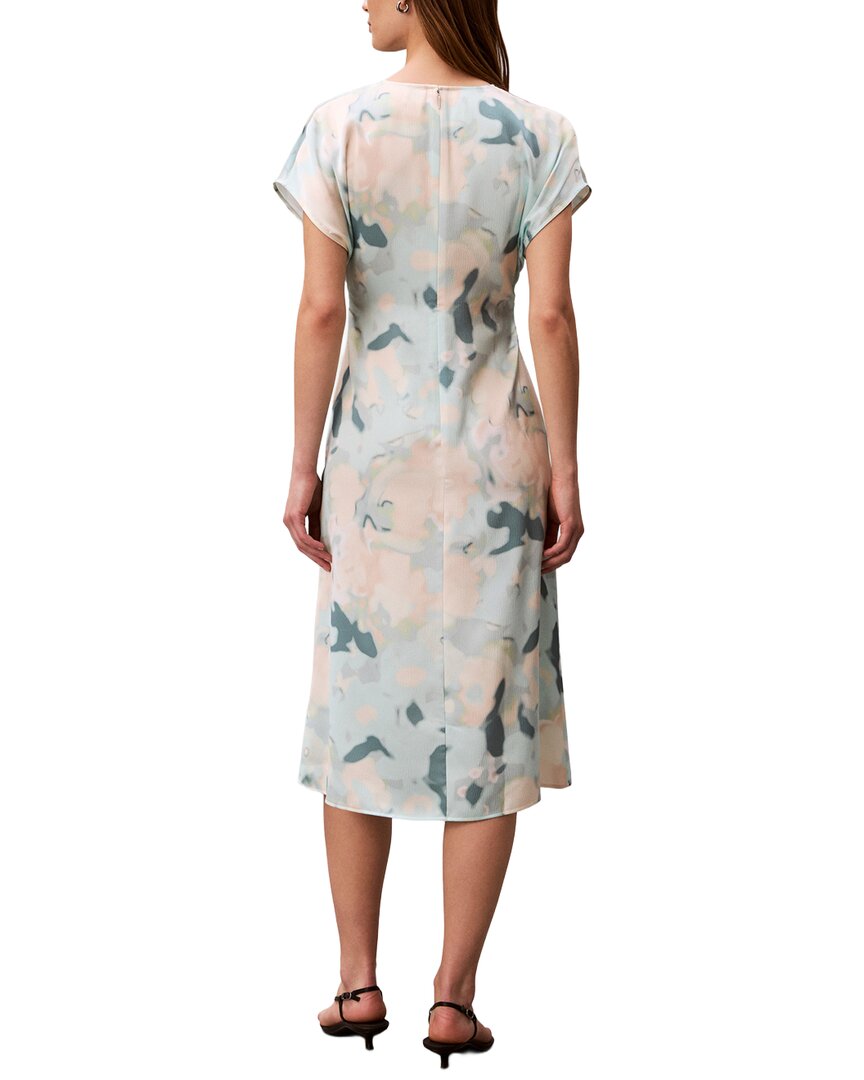Calvin Klein Vestido Midi Estampado de Satín