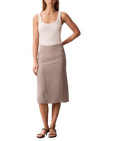 Calvin Klein Falda Midi Estampada de Crepe