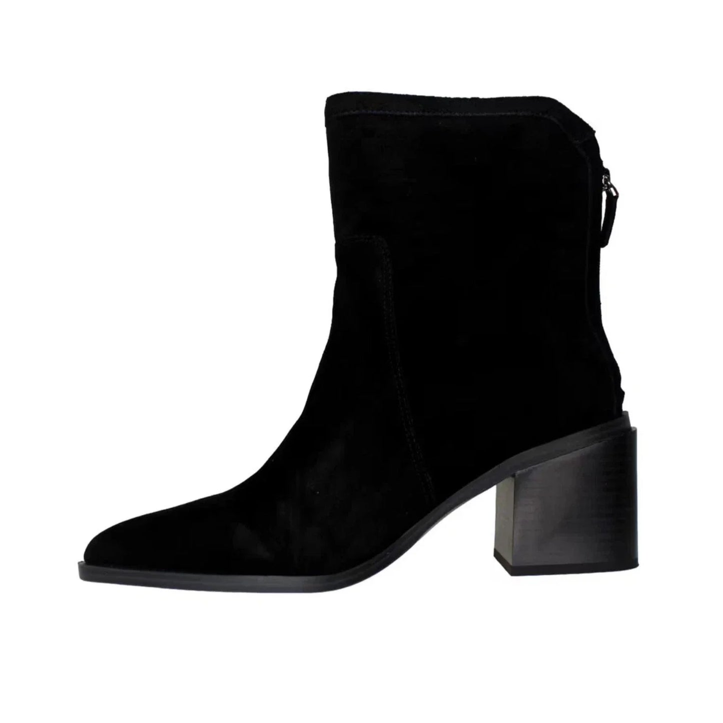 Botines de gamuza color negro