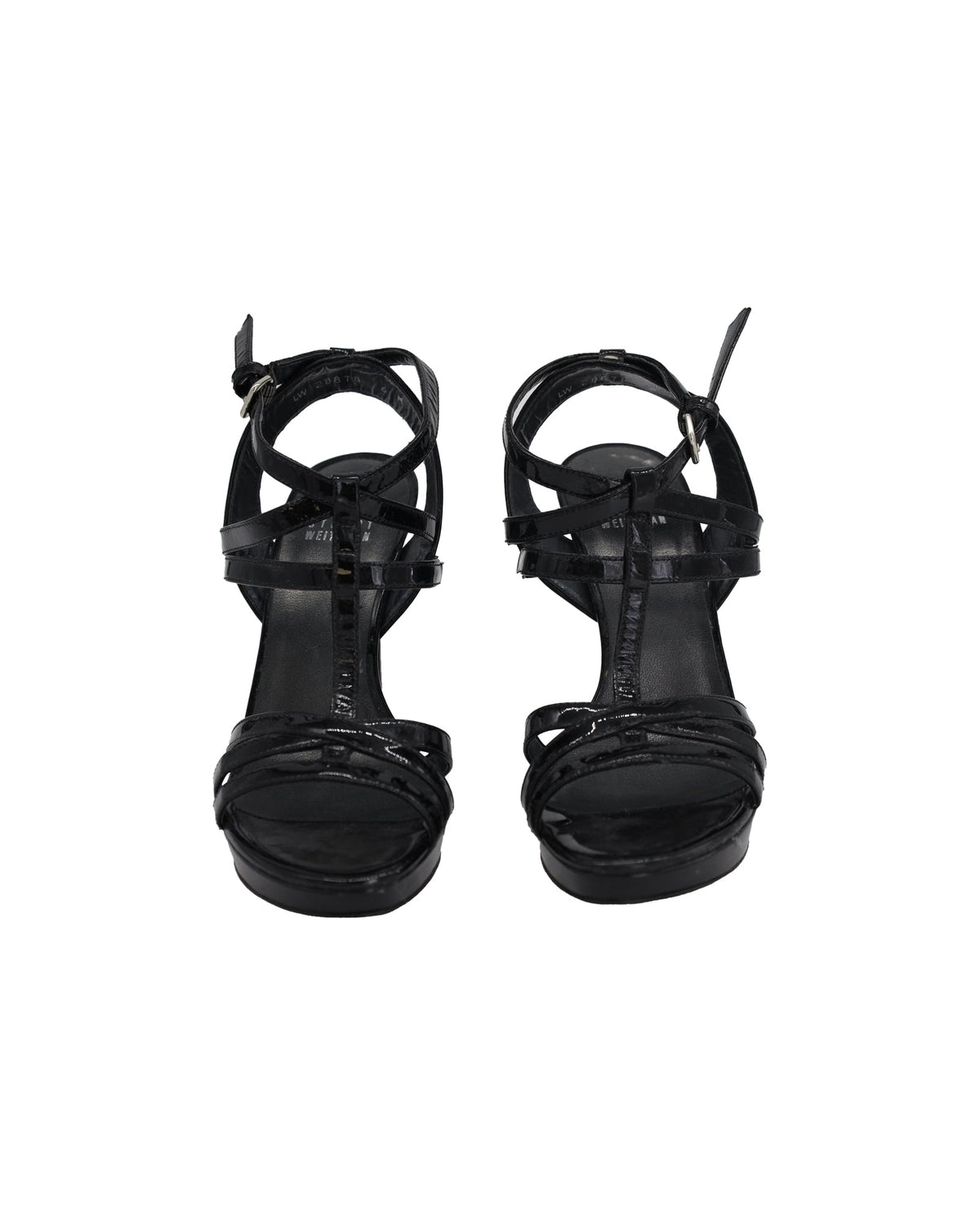 Sandalias de cuero color negro