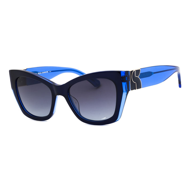 Gafas color gris oscuro y azul
