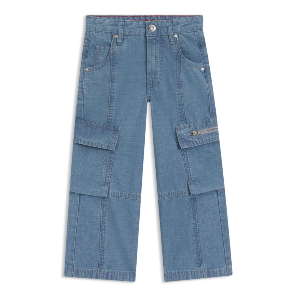 Jean infantil de algodón color azul