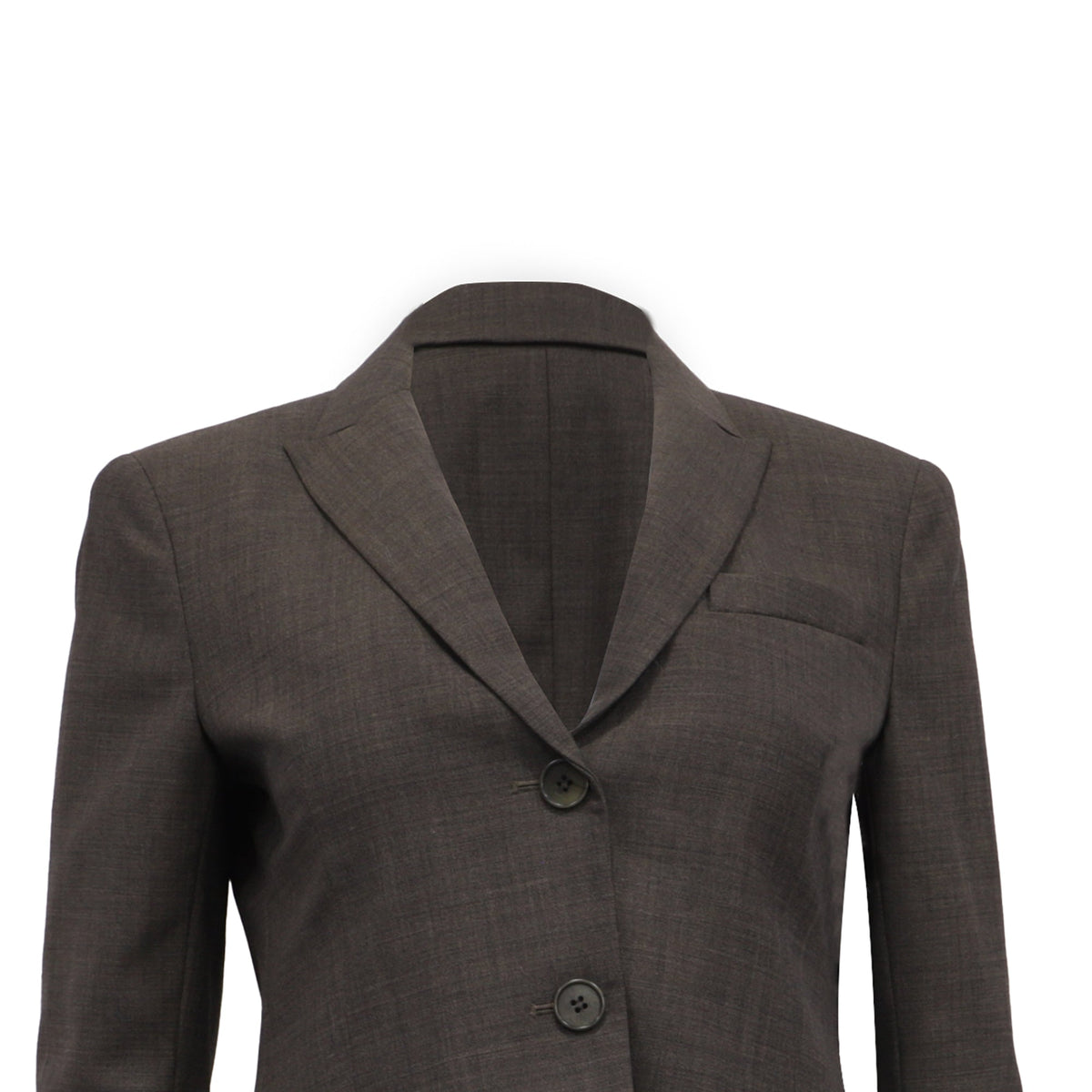 Blazer de lana color café