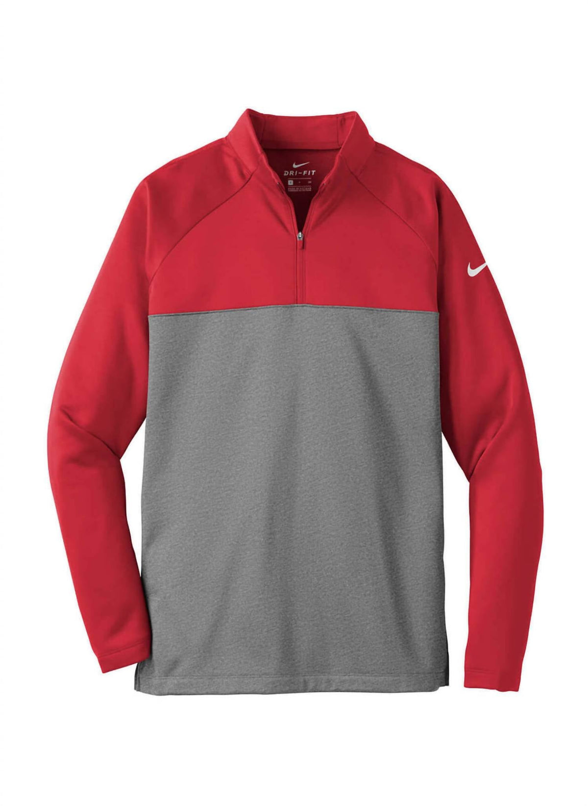 Top de hombre de manga larga color rojo