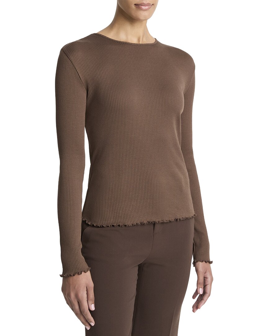 Top con cuello redondo