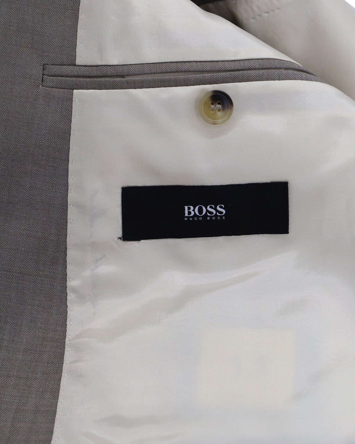 Blazer de lana color beige